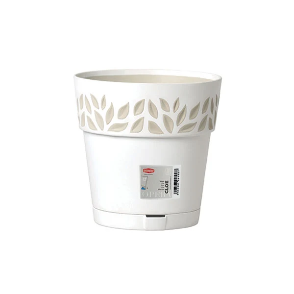 Vaso Cloe Diametro 25cm Bianco Stefanplast