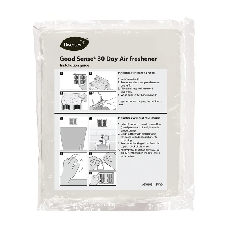 Deodorante neutralizzante per piccoli ambienti Diversey Good Sense 30 Day Refill Green Apple O2d 1 pezzo DISPONIBILE IN 7 GIORNI LAVORATIVI