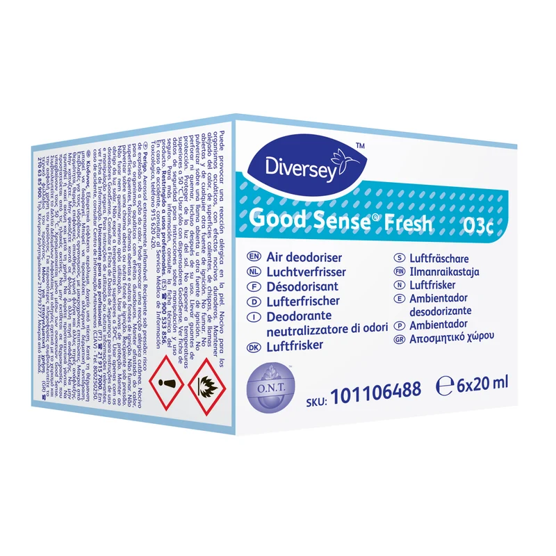 Deodorante per ambienti ad azione continua Diversey Good Sense Fresh (ricarica per Good Sense Dispenser) O3c 2 pezzi DISPONIBILE IN 7 GIORNI LAVORATIVI
