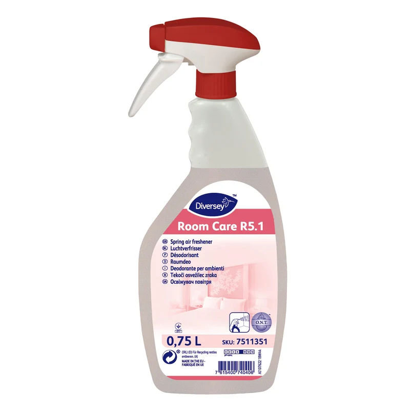 Deodorante per ambienti profumo primavera Diversey Room Care R5.1 R5.1 750 ml DISPONIBILE IN 7 GIORNI LAVORATIVI