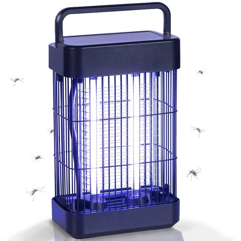 Zanzariera Elettrica Anti Zanzare Mosche 2 Lampade UV Elettroinsetticida 16W