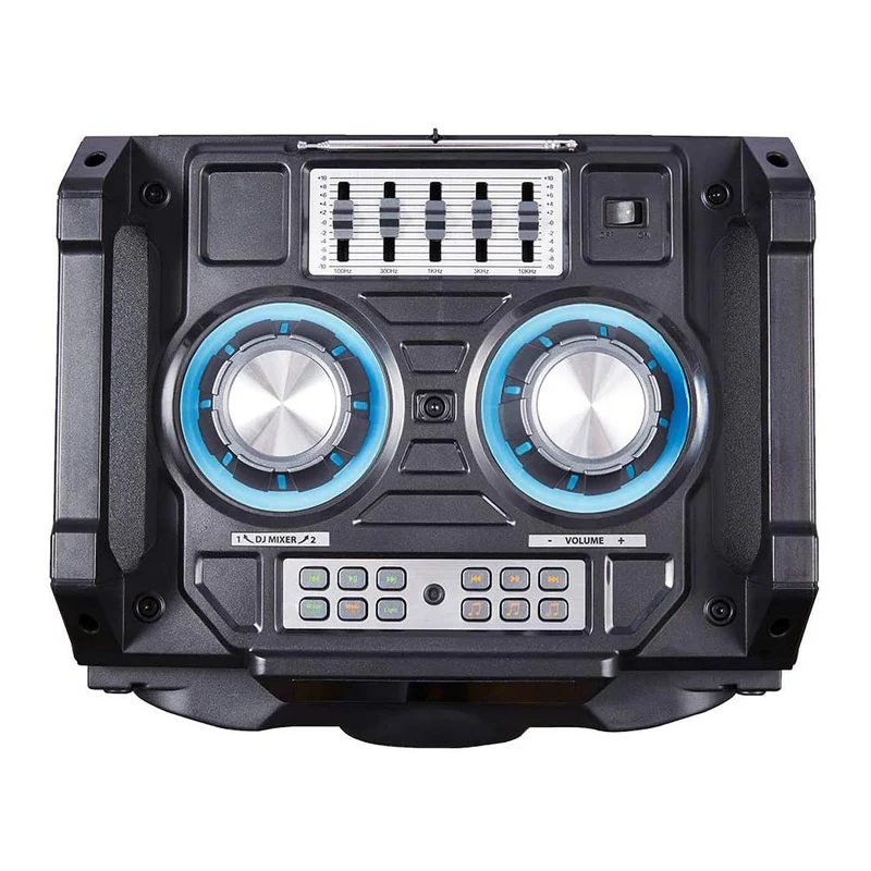 Cassa Altoparlante Speaker Bluetooth con Effetti Luce LED Portatile USB Aux MP3