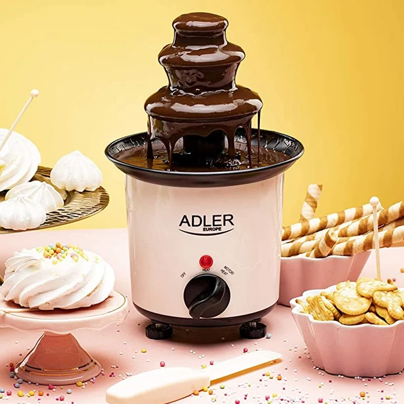 Fontana di Cioccolato Fuso Elettrica Cascata Cioccolata a 3 Livelli Per Feste