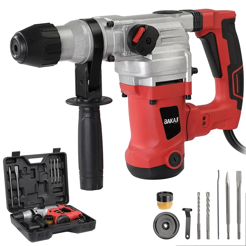 Martello Perforatore Rotativo Trapano Demolitore Tassellatore 1250W 4J Valigetta