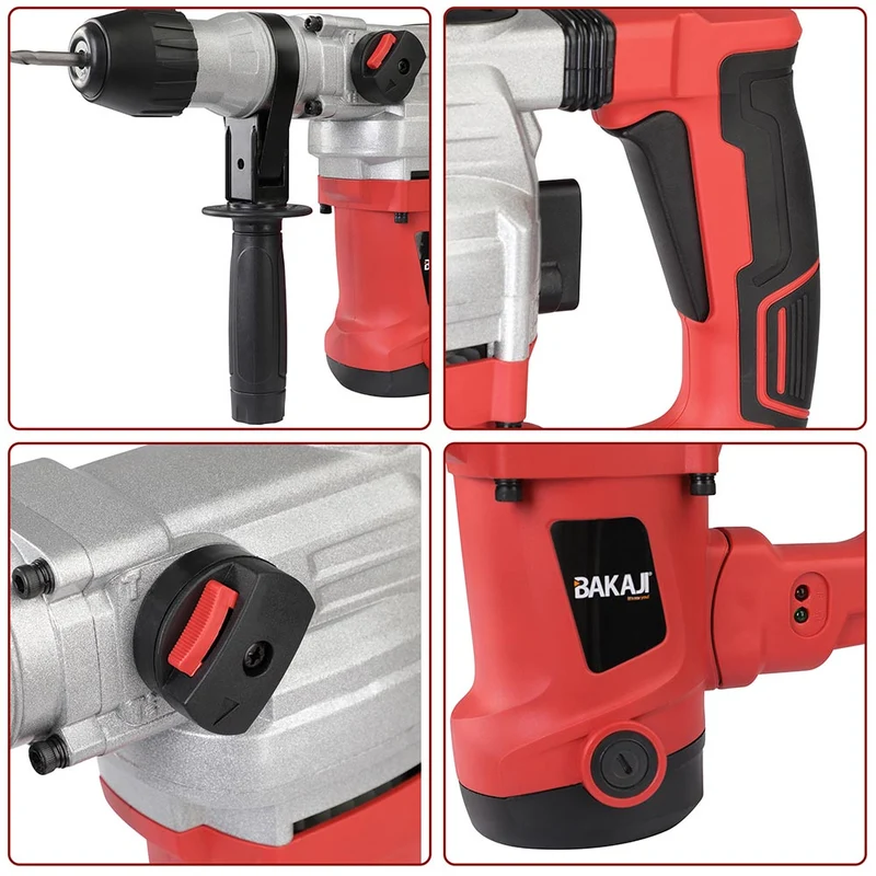 Martello Perforatore Rotativo Trapano Demolitore Tassellatore 1250W 4J Valigetta