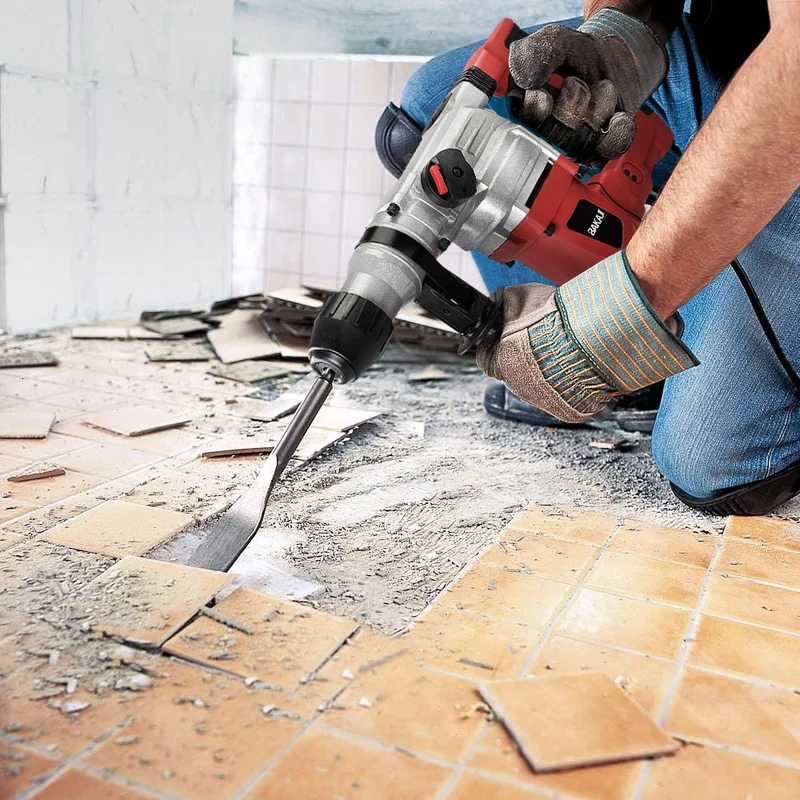Martello Perforatore Rotativo Trapano Demolitore Tassellatore 1250W 4J Valigetta