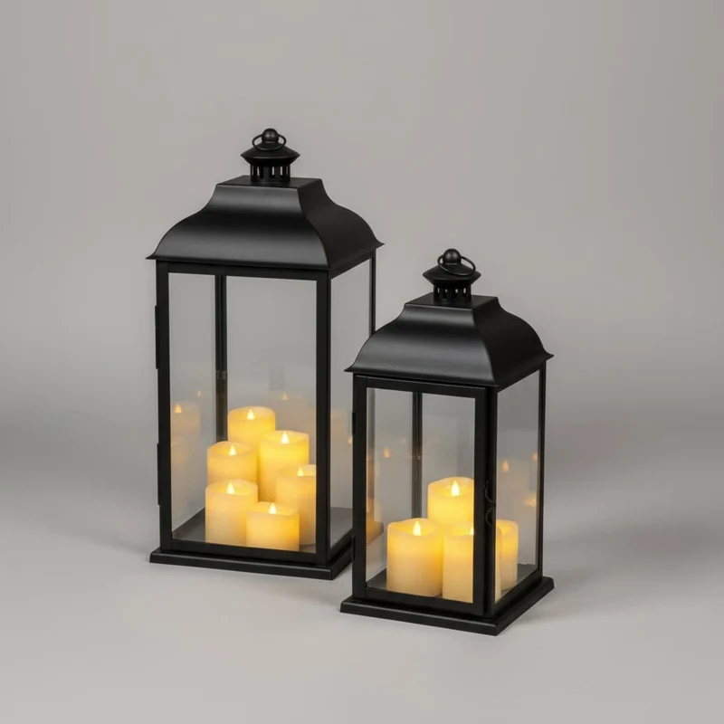 Flameless Candles Battery Operated LED with Flickering Flame Effect and Wavy Wax Edge