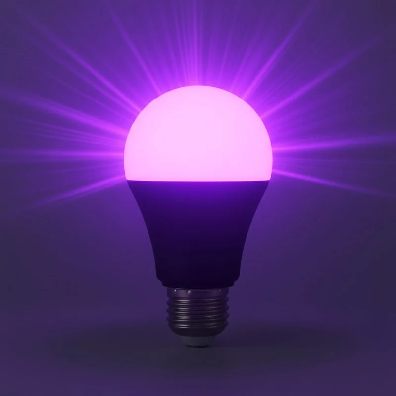 Black Light Bulb LED E27 with Purple Glow for Halloween Decorations