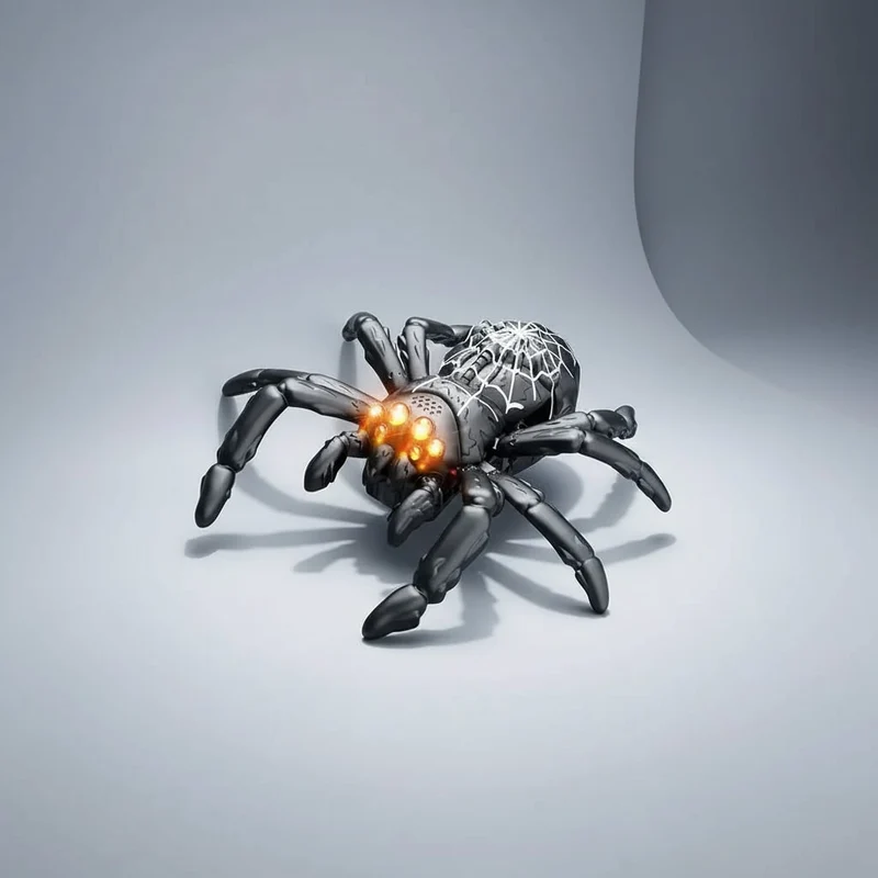 Wall Climbing Spider Toy with Remote Control and LED Eyes