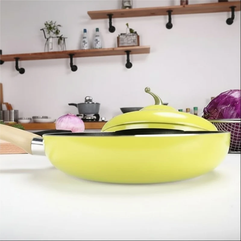 Nonstick Aluminum Pancake Pan with Lid for Pancakes and Fried Eggs