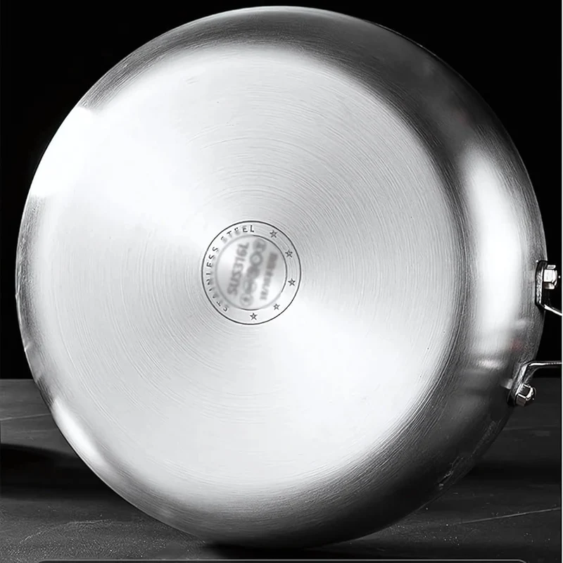 Stainless Steel Frying Pan with Honeycomb Coating and Glass Lid, 24 Cm