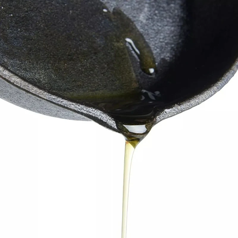 Cast-Iron Pan for Pancakes and Fried Eggs with Two Pouring Spouts, for Induction Cooking