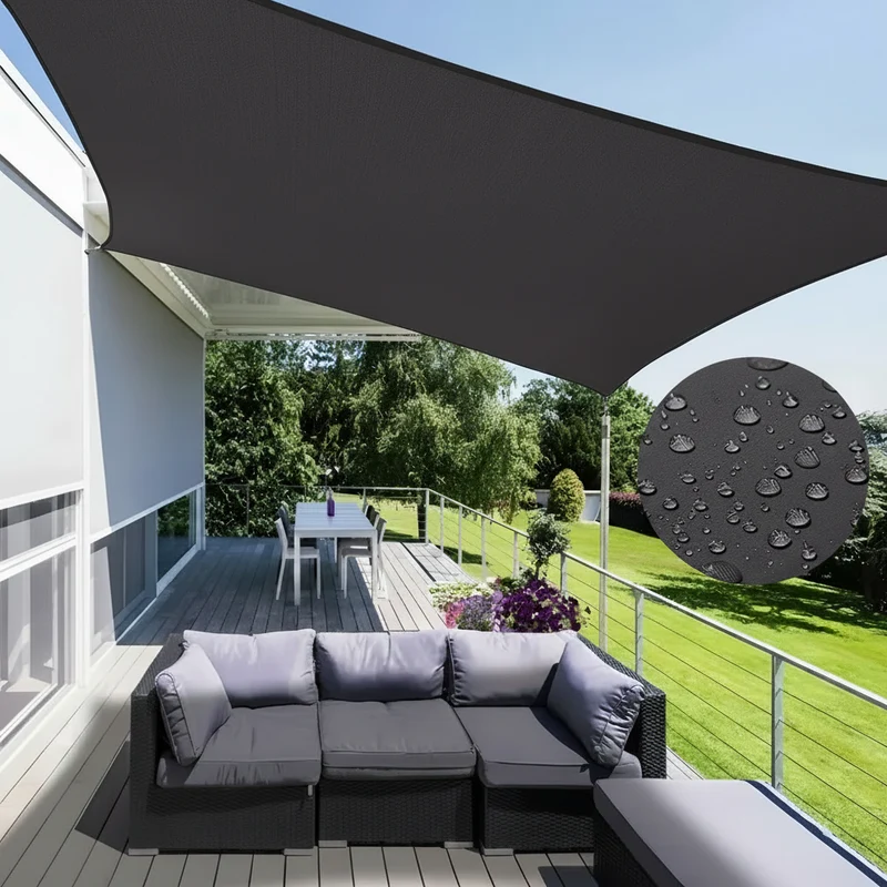 Zonnedoek rechthoekig – Waterdicht met UV-werende dichte weving