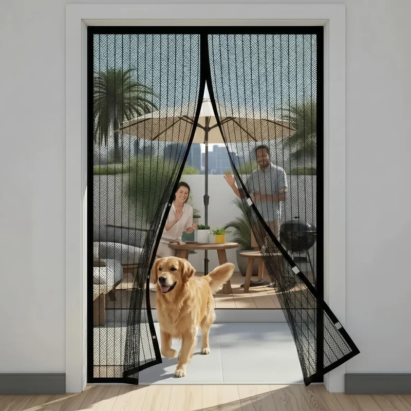 Hordeur met magneetsluiting – Sluit vanzelf en laat huisdieren door