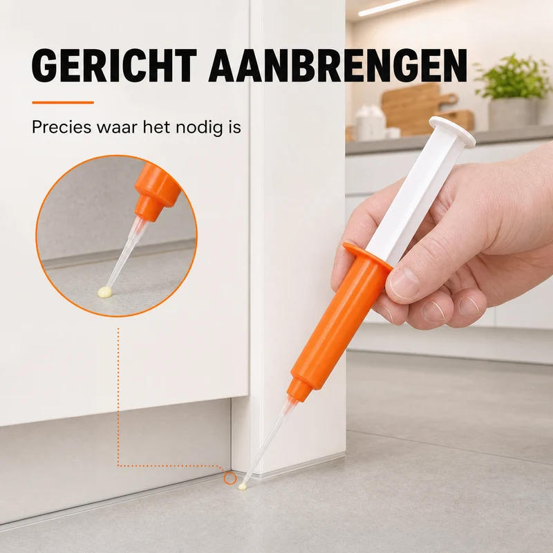 Kakkerlakken Gel 3 Stuks – Lokmiddel met Precisieapplicator voor Gerichte Bestrijding