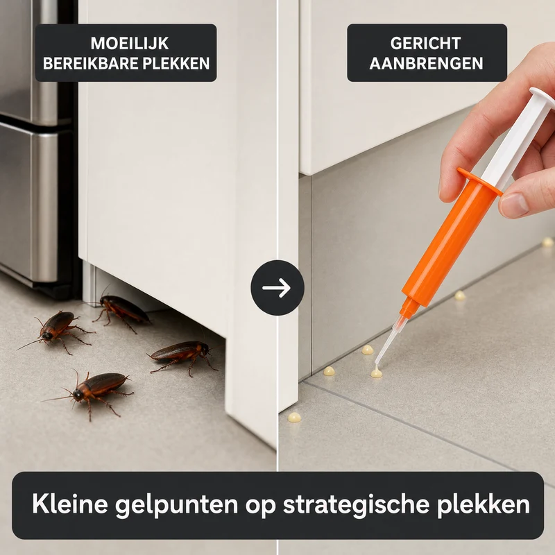 Kakkerlakken Gel 3 Stuks – Lokmiddel met Precisieapplicator voor Gerichte Bestrijding