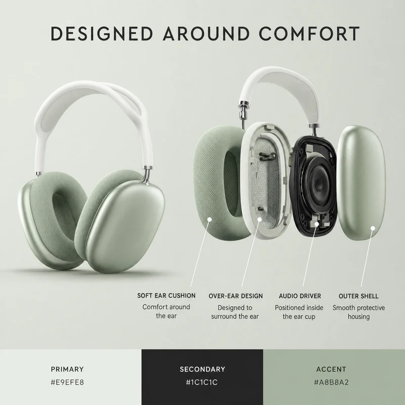 Bluetooth Koptelefoon – Draadloos, Comfortabel & Met Actieve Ruisonderdrukking