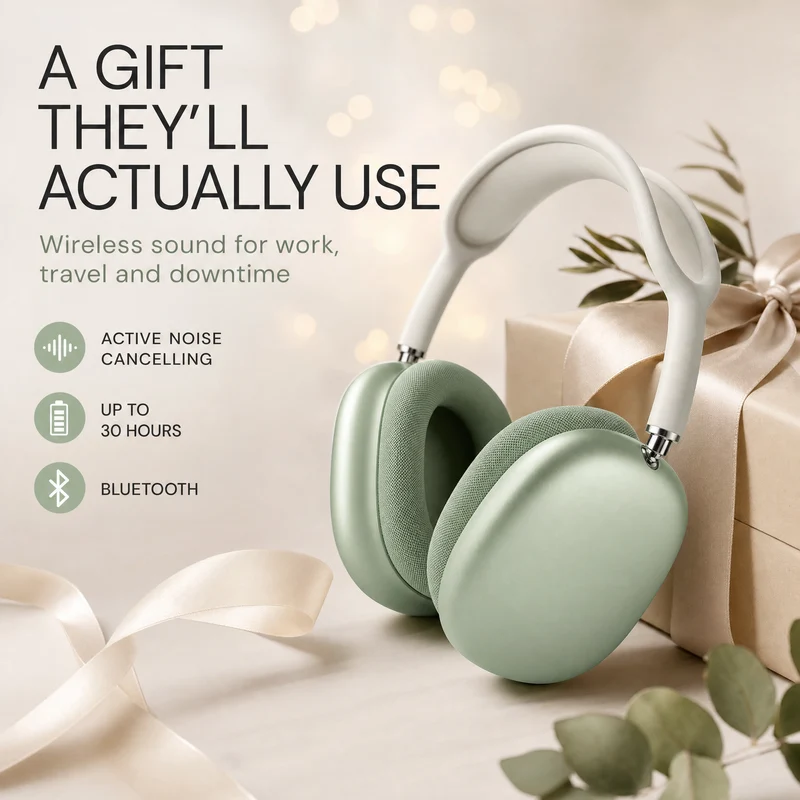 Bluetooth Koptelefoon – Draadloos, Comfortabel & Met Actieve Ruisonderdrukking