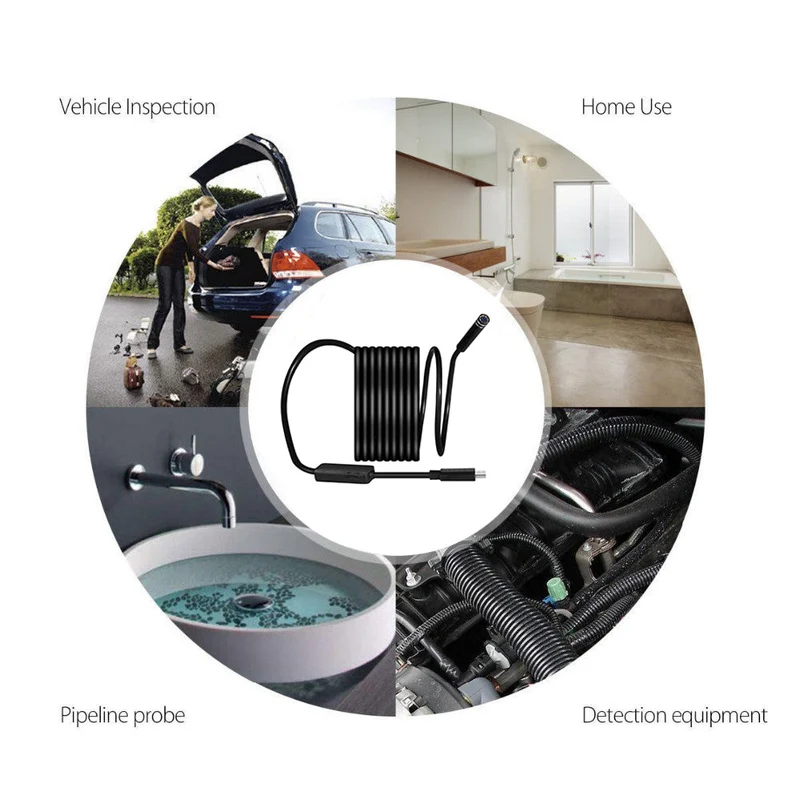 Endoscoopcamera – flexibele inspectiecamera met verlichting
