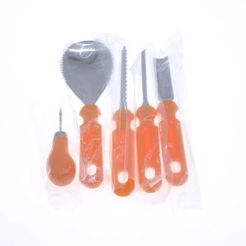 Halloween Stainless Steel Pumpkin Carving Knife with Wooden Handle Knives