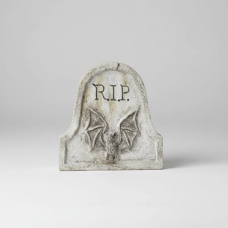 Halloween Decorative Resin Tombstones, Set of 4, Garden Figurines