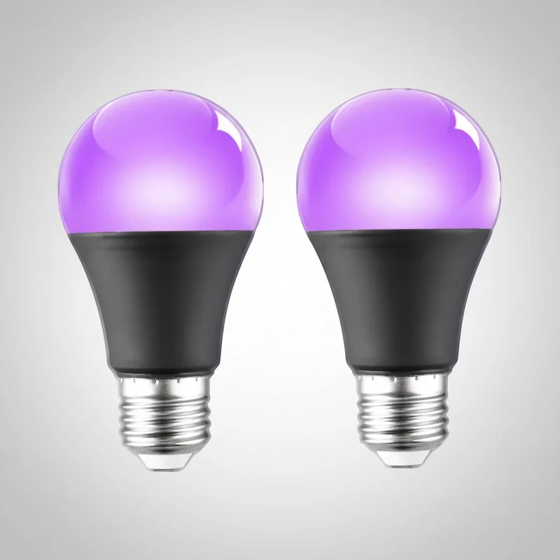 Halloween UV LED bulb E27 for black light effects, decorative