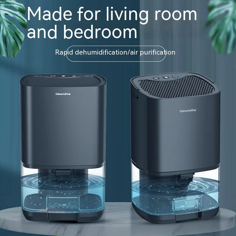 Portable Mini Dehumidifier for Bathroom and Bedroom with Transparent Water Tank