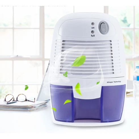 Dehumidifier for Basements with Removable Water Tank Portable Mini Compact Design