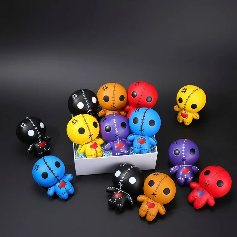 Kids' Sensory Fidget Toys Voodoo Doll Slow Rise Squishy Stress Relief with Matte Finish