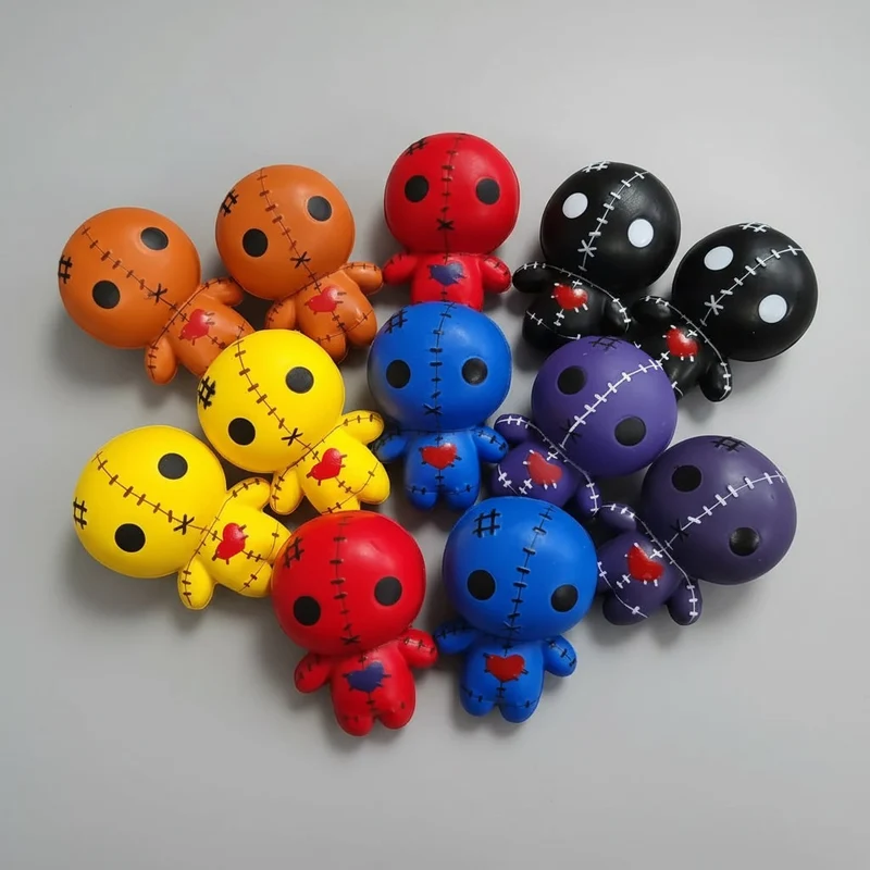 Kids' Sensory Fidget Toys Voodoo Doll Slow Rise Squishy Stress Relief with Matte Finish