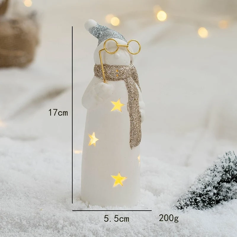 Glass Christmas Tree with LED Lights and Mercury Finish Battery-Powered Tabletop Holiday Decoration