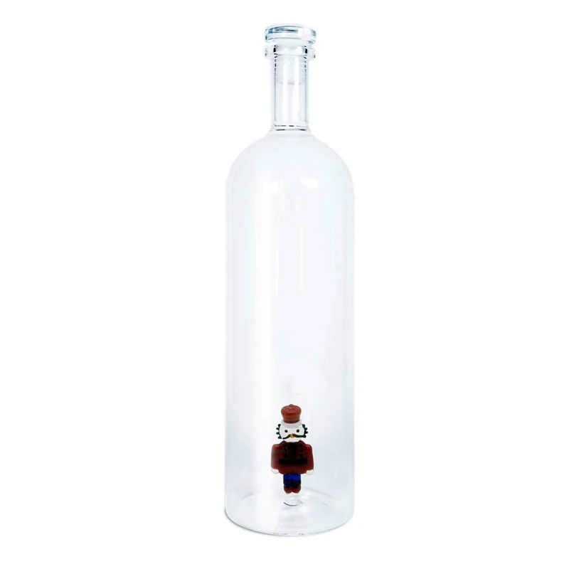 BOTTIGLIA IN VETRO BOROSILICATO CON TAPPO 1,2L SCHIACCIANOCI