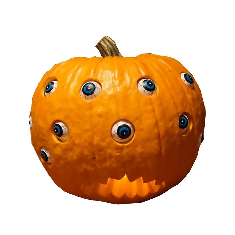 Halloween Pumpkin for a Party with a Scary Animated Moving Eyes and Jagged Mouth, Halloween Edition