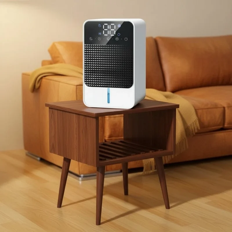 Portable Mini Dehumidifier with LED Touch Panel and 1500ml Tank for Bedroom