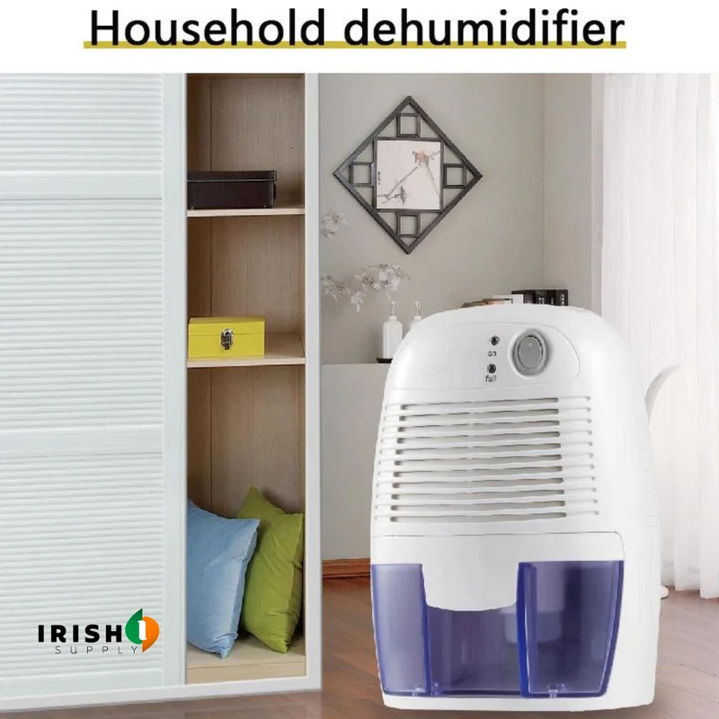 Portable Mini Dehumidifier with 500ml Water Tank for Home Moisture Removal