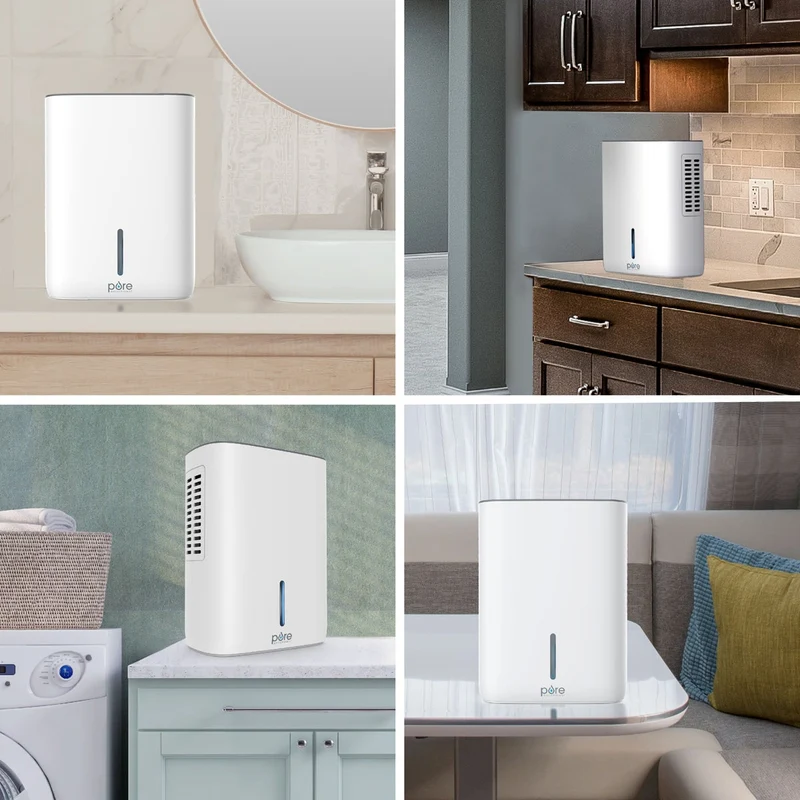 Portable Mini Dehumidifier with Removable Tank and Timer for Bathroom Bedroom
