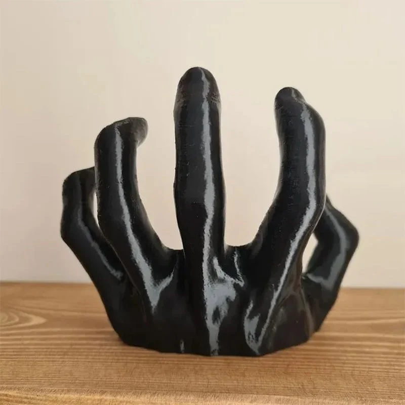 Demon Hand Wall Hook with Matte Black Finish for Keys and Jewelry Hanger