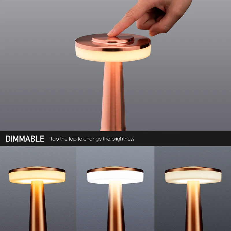 MAXEXCELL Lampada da Tavolo Ricaricabile