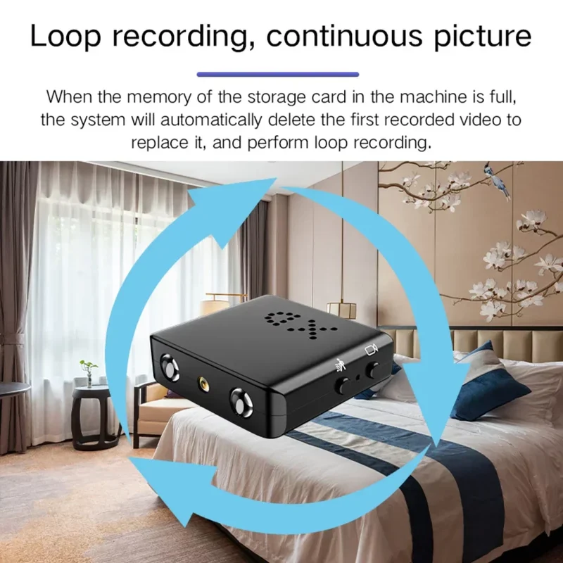 Wifi camera 1080p – Mini beveiligingscamera met nachtzicht en bewegingsdetectie