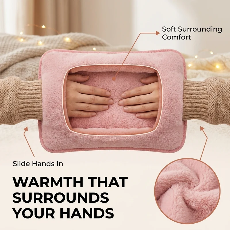 Handwarmer – oplaadbaar met zachte hoes voor koude winterdagen