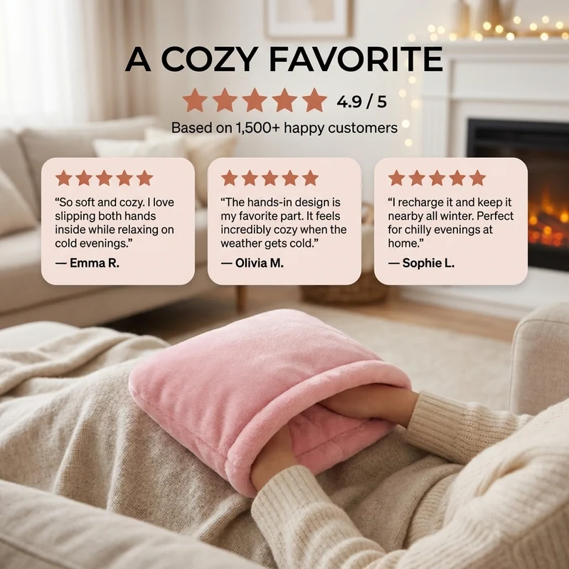 Handwarmer – oplaadbaar met zachte hoes voor koude winterdagen