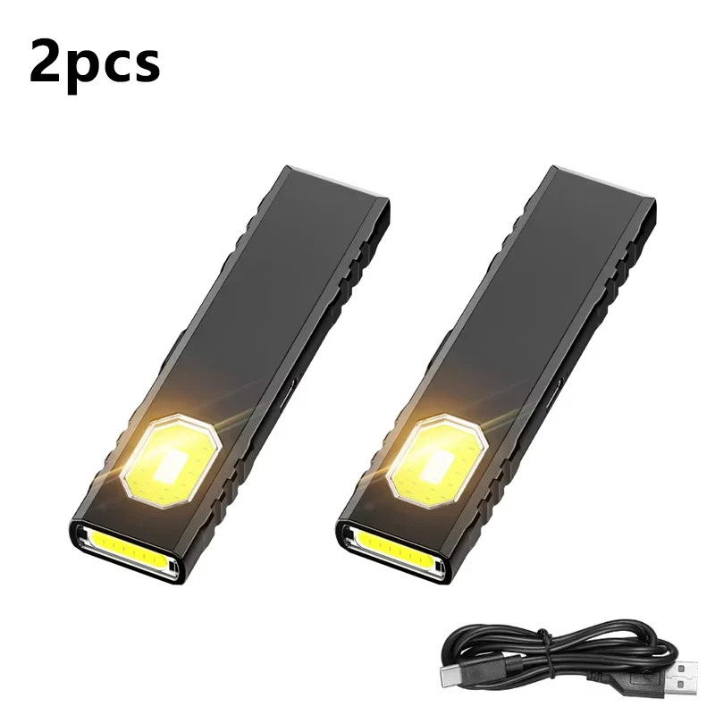 LED-werklamp – draagbaar met clip en vijf lichtstanden voor buiten