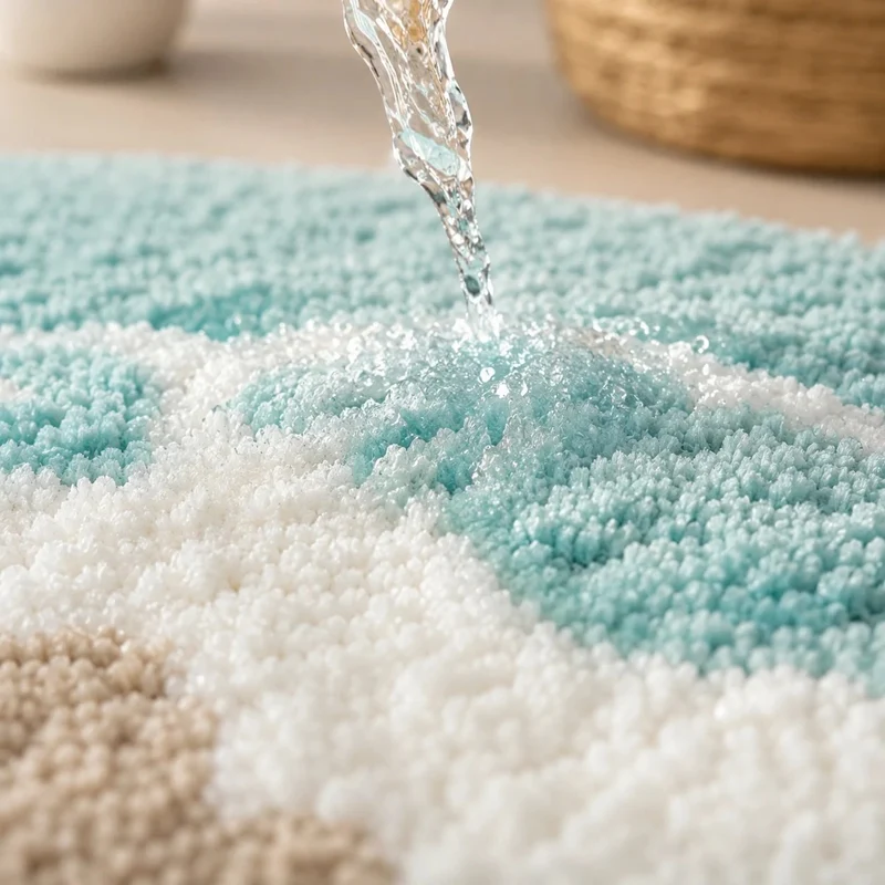 Schnelltrocknende Badematte im Strand Design | KüstenVelours