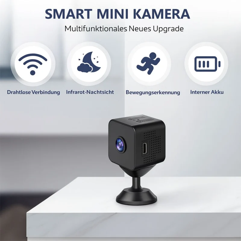 Kabellose Mini Überwachungskamera mit WLAN | MiniWächter