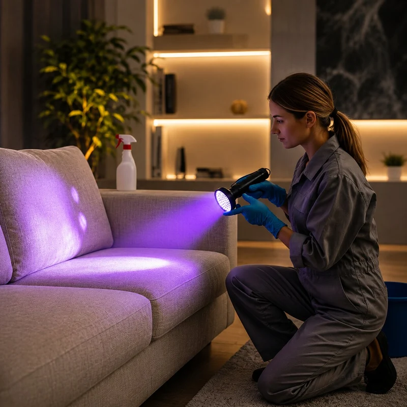 UV Taschenlampe mit 100 LEDs | Spurenlicht