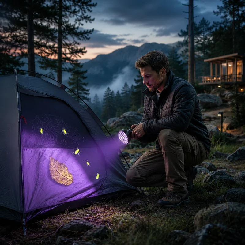 UV Taschenlampe mit 100 LEDs | Spurenlicht