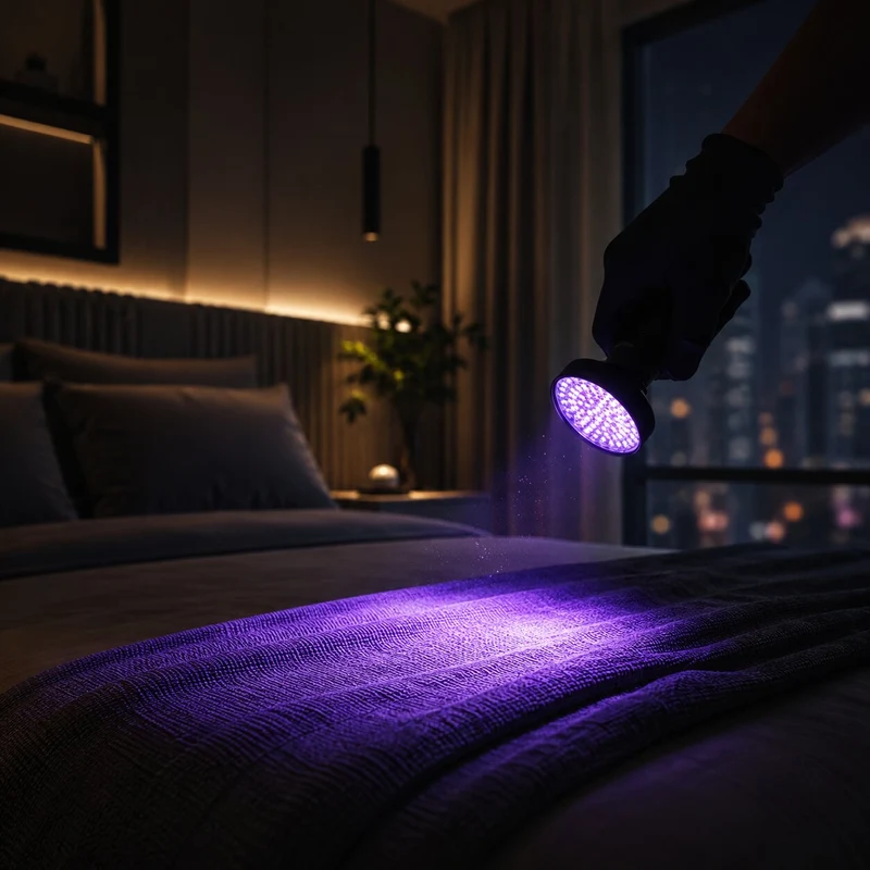 UV Taschenlampe mit 100 LEDs | Spurenlicht