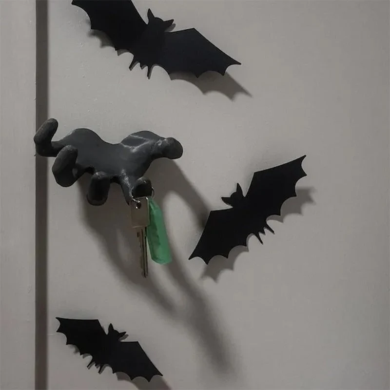 Halloween Demon Hand-Shaped Wall-Mounted Key Holder, Box Organizer, Wall Decoration
