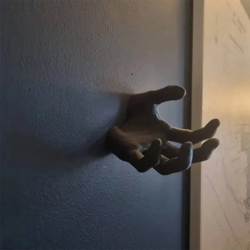 Halloween Demon Hand-Shaped Wall-Mounted Key Holder, Box Organizer, Wall Decoration