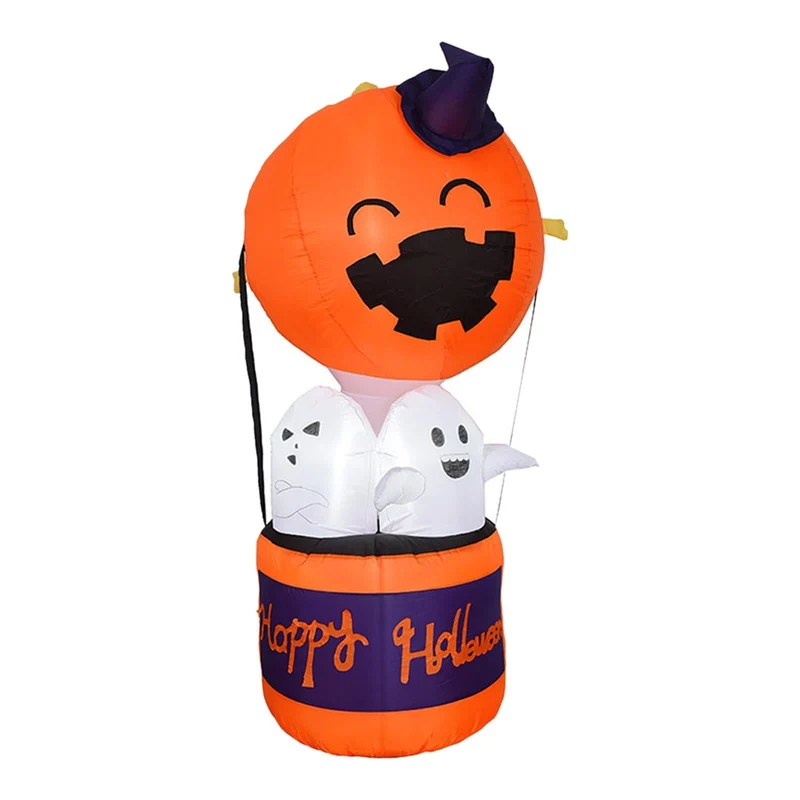Halloween Inflatable Decoration Pumpkin with Ghosts and LED Lighting for Garden Parties